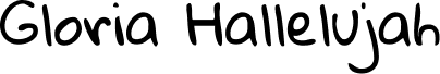 Font Gloria Hallelujah